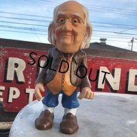 70s Vintage Benj Franklin Coin Bank Doll (M198) 