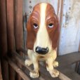 画像7: Vintage Basset Hound Plastic Statue (M196)