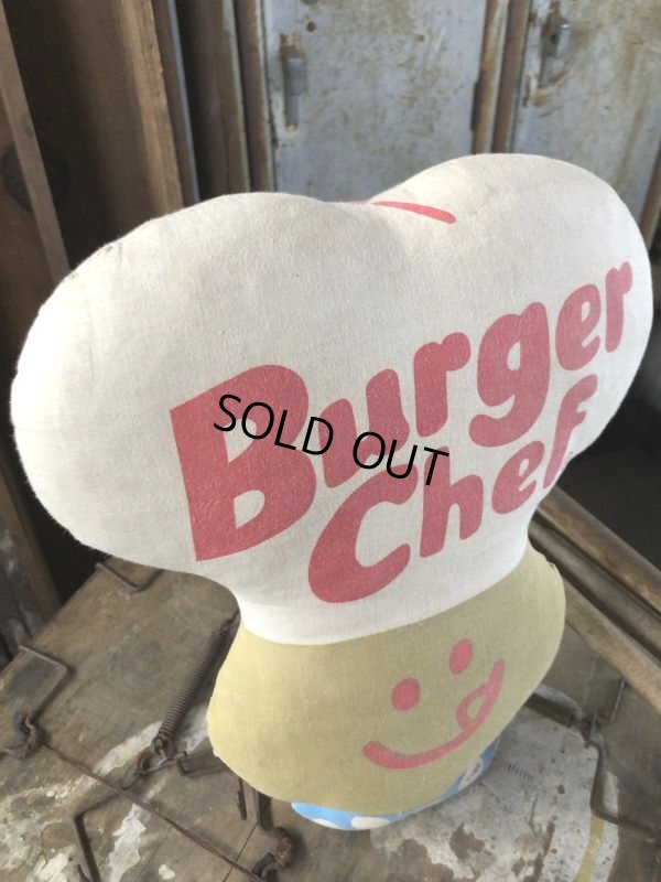 画像2: 70s Vintage Pillow Cloth Doll Burger Chef (M194)