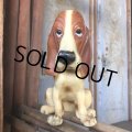 Vintage Basset Hound Plastic Statue (M196)