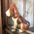 画像4: Vintage Basset Hound Plastic Statue (M196)