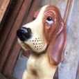 画像5: Vintage Basset Hound Plastic Statue (M196)