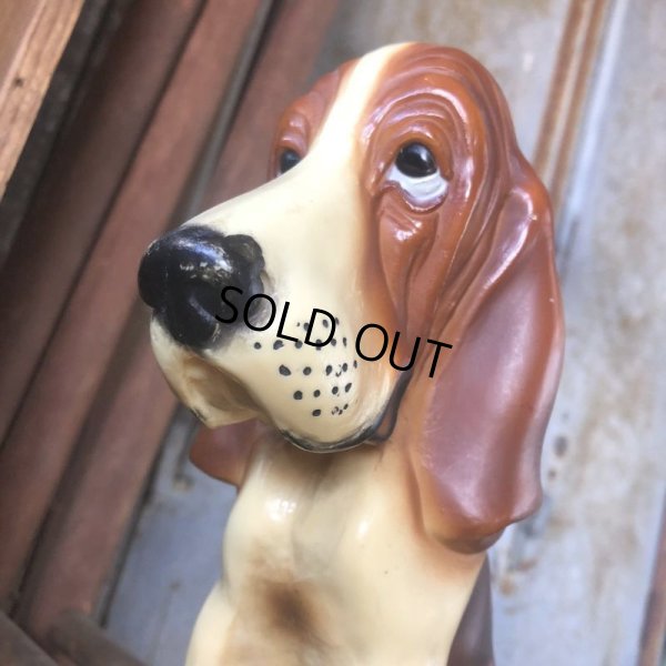 画像5: Vintage Basset Hound Plastic Statue (M196)