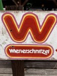 画像8: 【店舗引き取り限定】 Vintage Advertising Wienerschnitzel Hot Dogs Store Display Wooden Sign (M201) 