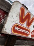 画像10: 【店舗引き取り限定】 Vintage Advertising Wienerschnitzel Hot Dogs Store Display Wooden Sign (M201) 