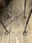 画像15: 1900s Antique ROYAL M.M CO CHICAGO Ice Cream Parlor Stool Twisted Iron Legs (M203) 