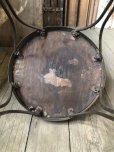 画像6: 1900s Antique ROYAL M.M CO CHICAGO Ice Cream Parlor Stool Twisted Iron Legs (M203) 