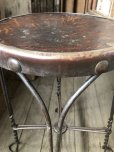 画像16: 1900s Antique ROYAL M.M CO CHICAGO Ice Cream Parlor Stool Twisted Iron Legs (M203) 