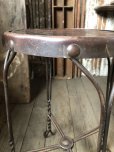 画像19: 1900s Antique ROYAL M.M CO CHICAGO Ice Cream Parlor Stool Twisted Iron Legs (M203) 