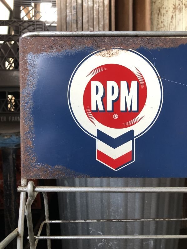 画像2: Vintage RPM Motor Oil Double Sided Mount Display Rack (M204) 