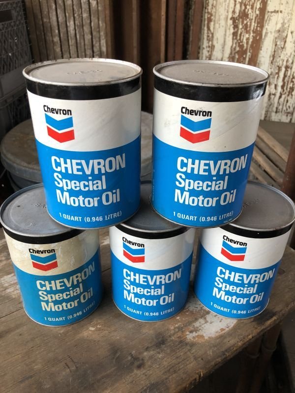 画像7: Vintage CHEVRON Quart Oil can (M206) 