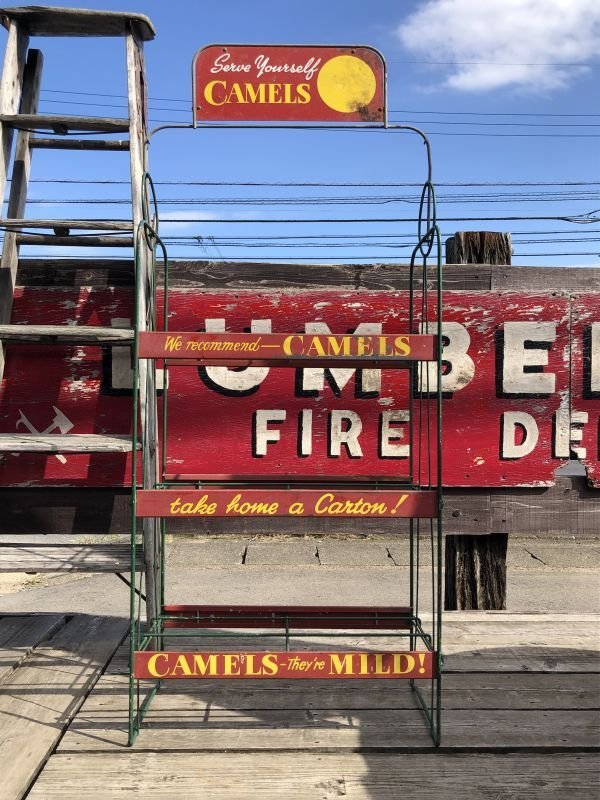 画像1: Vintage Advertising Camel Cigarettes Store Display Shelf Rack Sign (M205) 