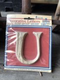 Vintage Gerber 4-Inch Decorative Letters U (M215) 
