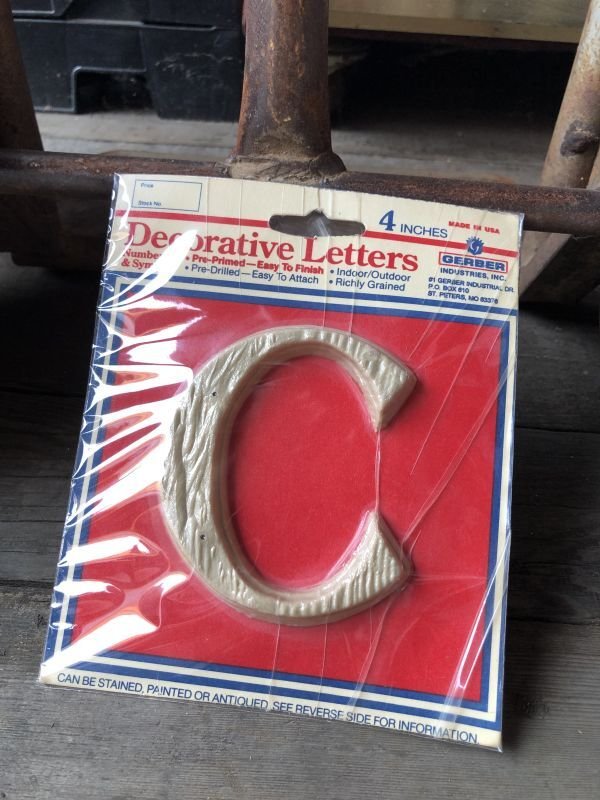 画像1: Vintage Gerber 4-Inch Decorative Letters C (M216) 