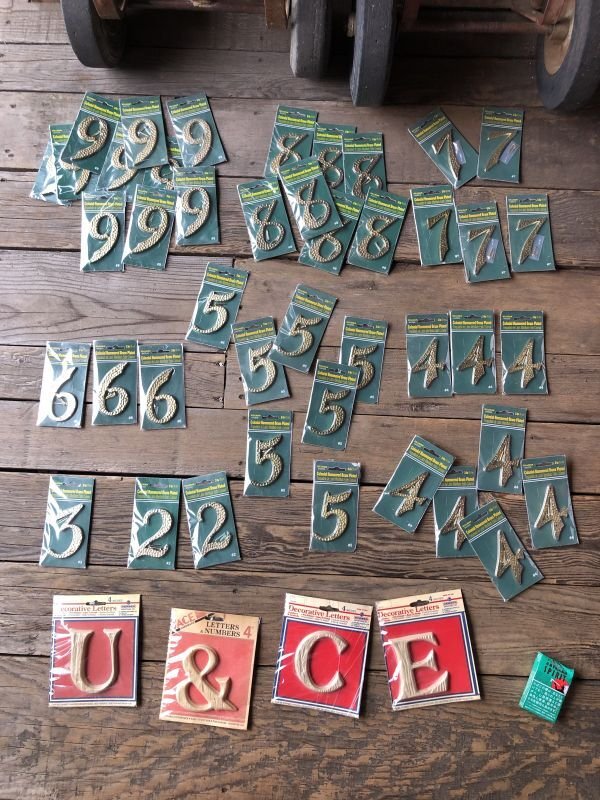 画像5: Vintage ACE Hard Ware 4-Inch Letters & Numbers & (M215) 