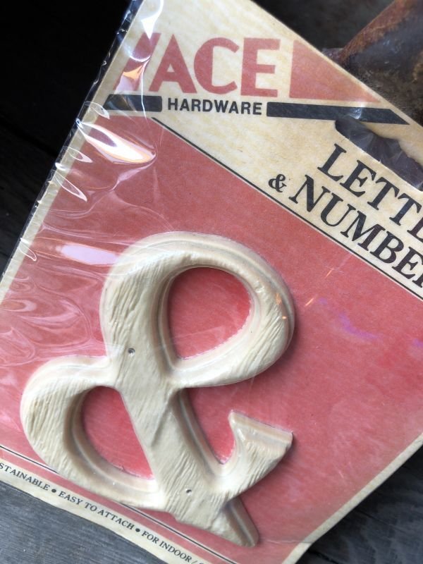 画像2: Vintage ACE Hard Ware 4-Inch Letters & Numbers & (M215) 