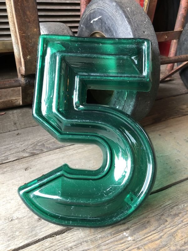 画像4: Vintage USA Original Movie Theatre Marquee Letter Signs “ 5 ”  (M257)