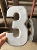 Vintage USA Original Movie Theatre Marquee Letter Signs “ 3 ”  (M240) 