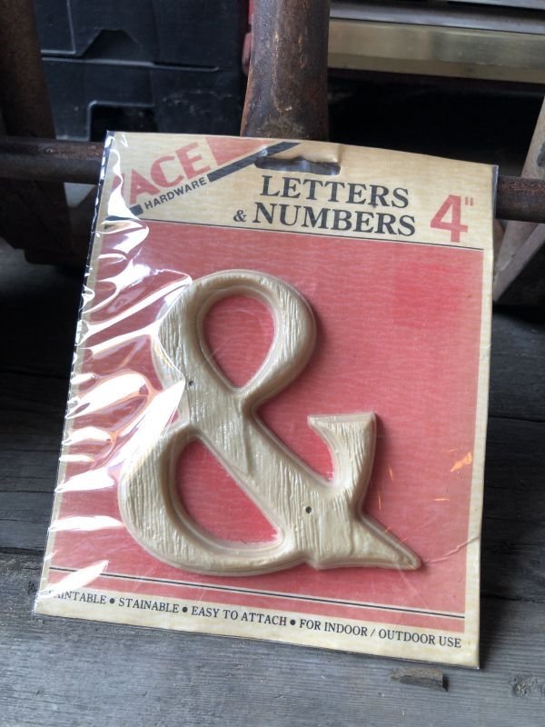 画像1: Vintage ACE Hard Ware 4-Inch Letters & Numbers & (M215) 