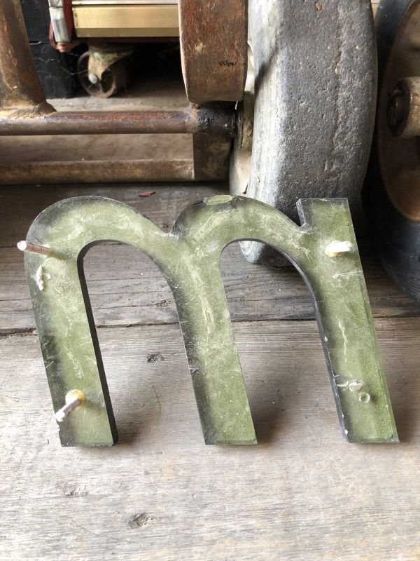 画像4: Vintage Advertising Store Display Letters Sign “ m ”  (M221)
