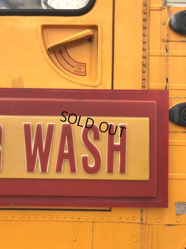 画像17: Vintage CAR WASH Service Station Sign (M263)