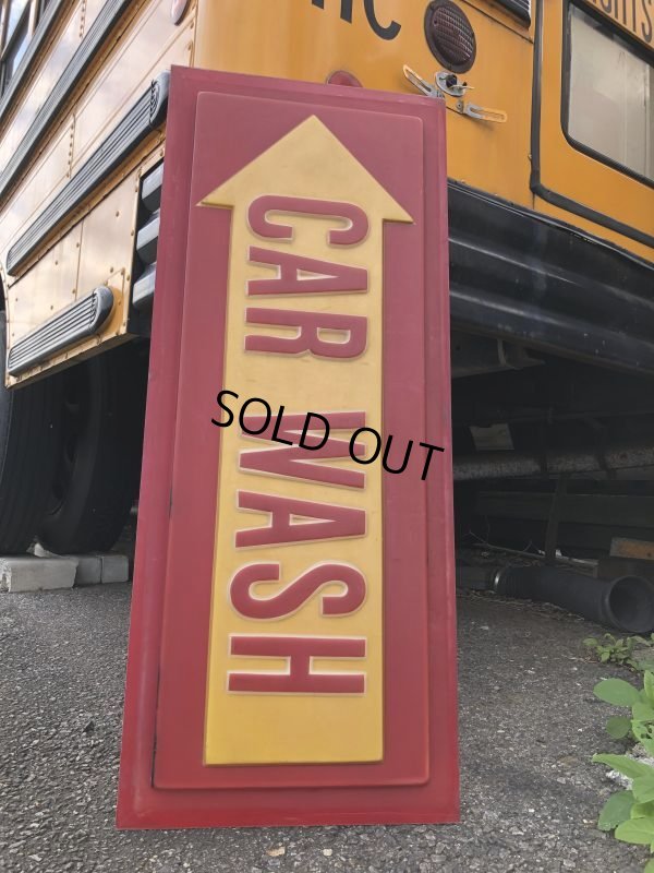 画像6: Vintage CAR WASH Service Station Sign (M263)