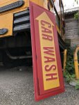 画像4: Vintage CAR WASH Service Station Sign (M263) (4)
