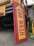 画像4: Vintage CAR WASH Service Station Sign (M263)