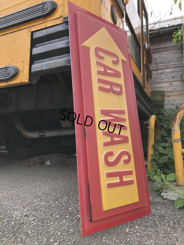画像4: Vintage CAR WASH Service Station Sign (M263)