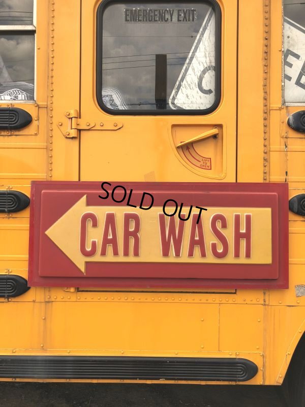 画像18: Vintage CAR WASH Service Station Sign (M263)