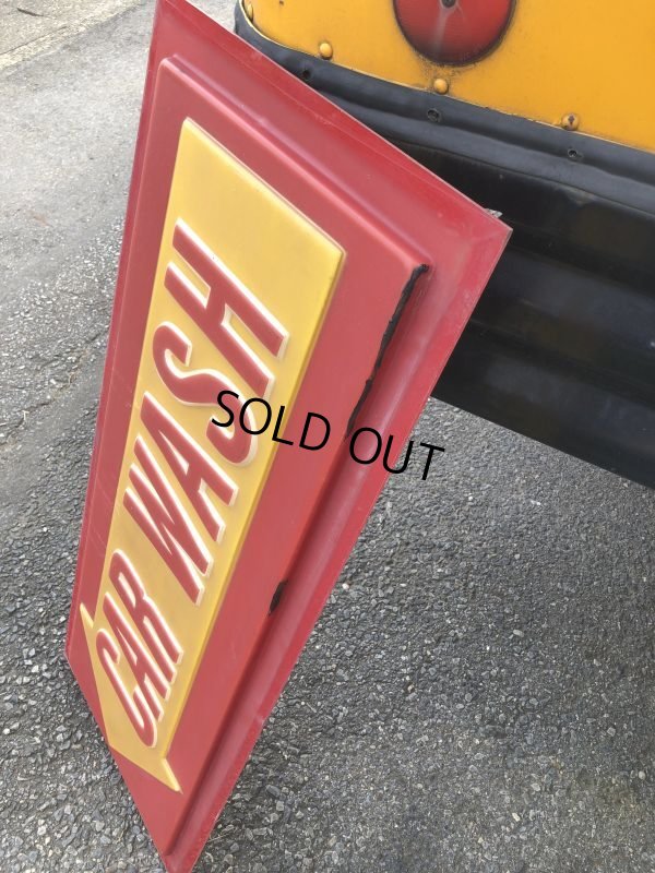 画像8: Vintage CAR WASH Service Station Sign (M263)