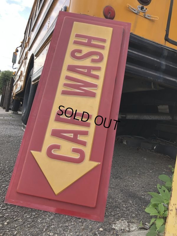 画像7: Vintage CAR WASH Service Station Sign (M263)