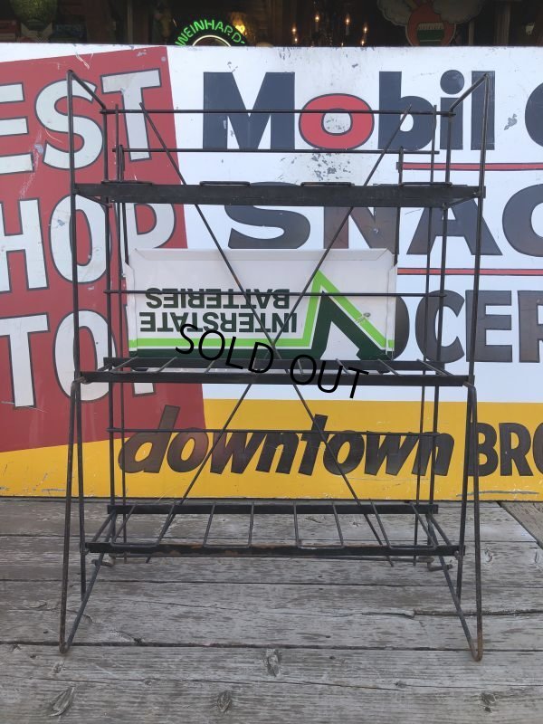 画像17: Vintage Interstate Batteries Advertising Sign Metal Store Display Rack Stand (M265) 