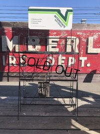 Vintage Interstate Batteries Advertising Sign Metal Store Display Rack Stand (M265) 