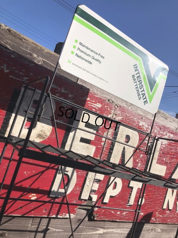 画像6: Vintage Interstate Batteries Advertising Sign Metal Store Display Rack Stand (M265) 