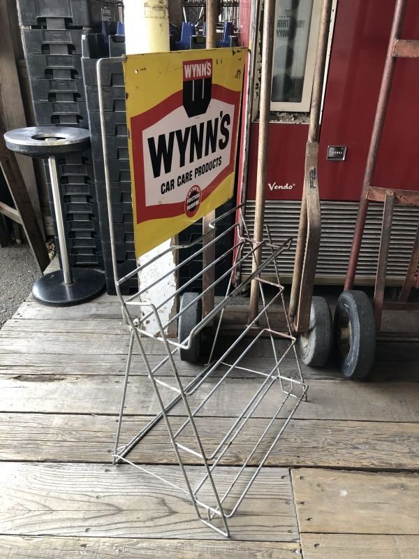 画像2: Vintage WYNN'S FRICTION PROOFING Oil Store Display Sign Rack (M264) 