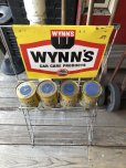 画像17: Vintage WYNN'S FRICTION PROOFING Oil Store Display Sign Rack (M264) 