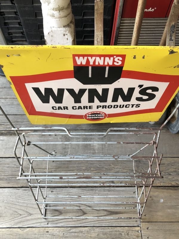 画像13: Vintage WYNN'S FRICTION PROOFING Oil Store Display Sign Rack (M264) 