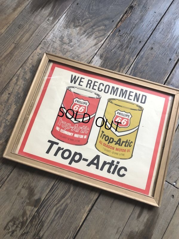 画像10: 60s Vintage Phillips 66 Trop Artic 1 Quart Motor oil Can Sign (M267) 