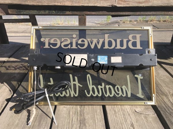 画像7: Vintage Advertising Budweiser Beer I Heard That! Lighted Store Display Sign (M269)