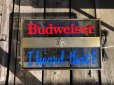 画像13: Vintage Advertising Budweiser Beer I Heard That! Lighted Store Display Sign (M269)  (13)