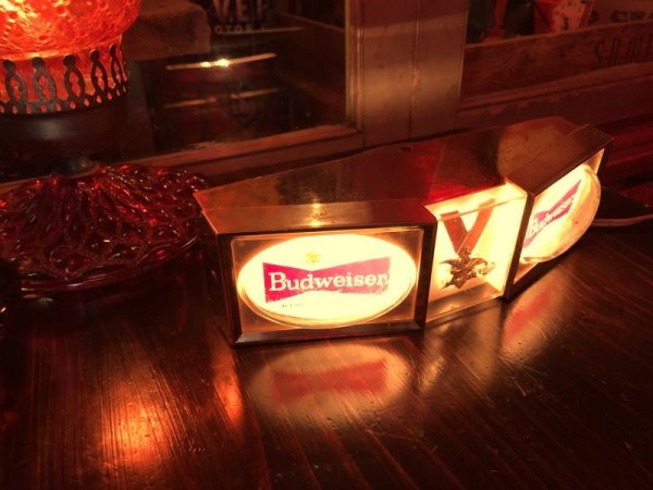 画像17: Vintage Budweiser Beer Lighted Store Display Advertising BAR Sign (M270) 