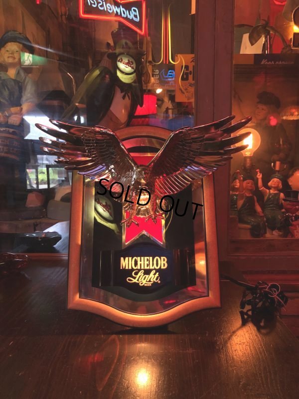 画像22: Vintage Michelob Light Beer 3D Eagle Plaque Store Display Lighted Sign (M272) 