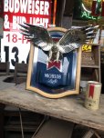 画像1: Vintage Michelob Light Beer 3D Eagle Plaque Store Display Lighted Sign (M272)  (1)
