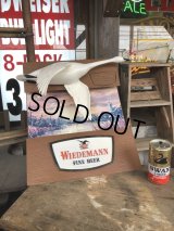 60s Wiedemann's Fine Beer Trumpeter Swan Advertising Store Display Lighted Sign (M273) 