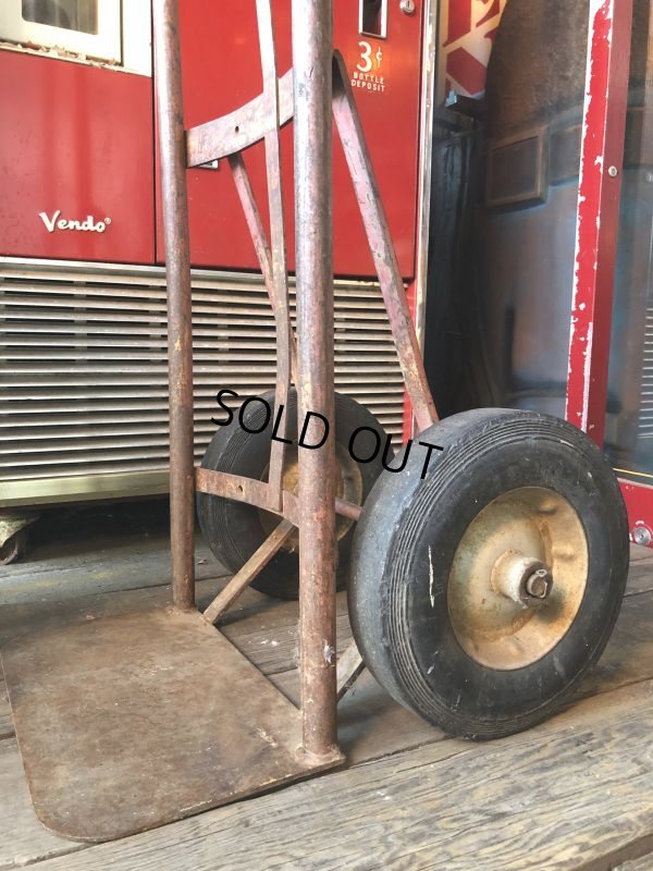 画像17: 【店舗引き取り限定】 Vintage Antique Old Industrial Heavy Duty Hand Truck Dolly (M275) 
