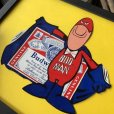 画像2: 70s Vintage Budweiser Bud Man Sticker w/frame (M730) (2)