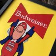 画像2: 70s Vintage Budweiser Bud Man Sticker w/frame (M731) (2)