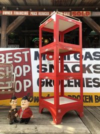 【店舗引き取り限定】 80s Like Cola Advertising Hard Plastic Store Display Shelf Rack (M280)