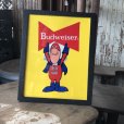 画像1: 70s Vintage Budweiser Bud Man Sticker w/frame (M731) (1)